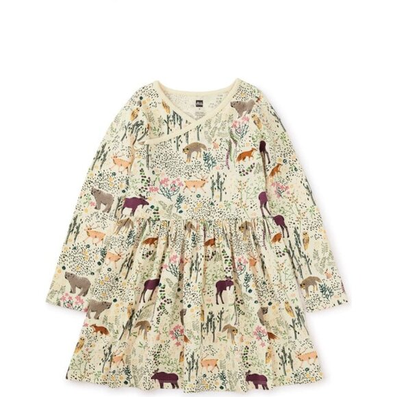 Tea Collection Other - NWT Tea Collection Long Sleeve Wrap Neck Dress
